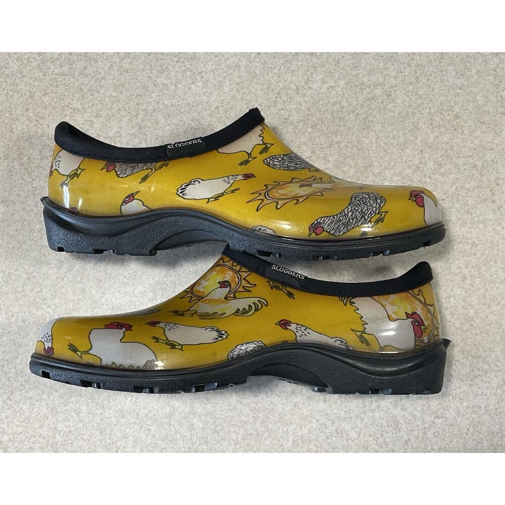 Sloggers Women's Size 9 Garden Clog Slip-On Waterproof Shoes Farm Chicken USA - Picture 6 of 10